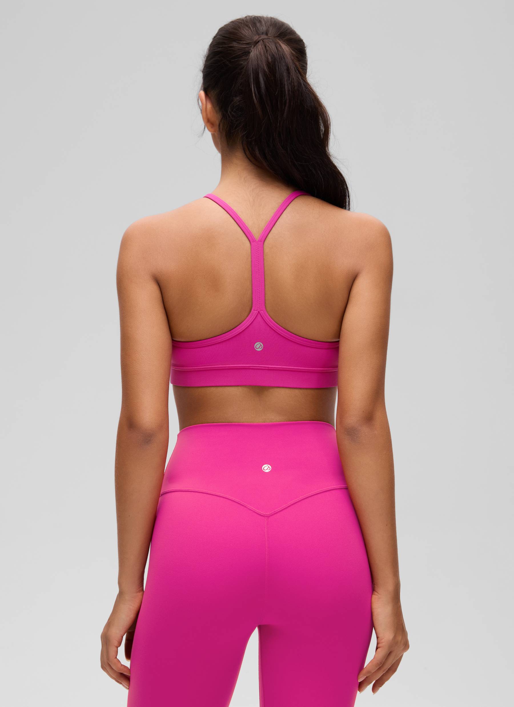 Bra Sukan Sokongan Ringan Yoga Butterluxe Wanita Belakang Y Ungu Hibiscus CRZ YOGA