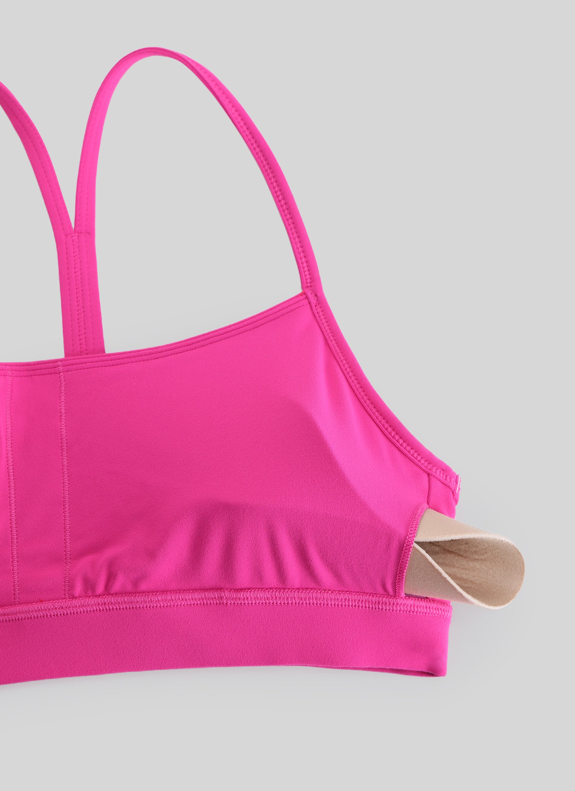 Bra Sukan Sokongan Ringan Yoga Butterluxe Wanita Belakang Y Ungu Hibiscus CRZ YOGA
