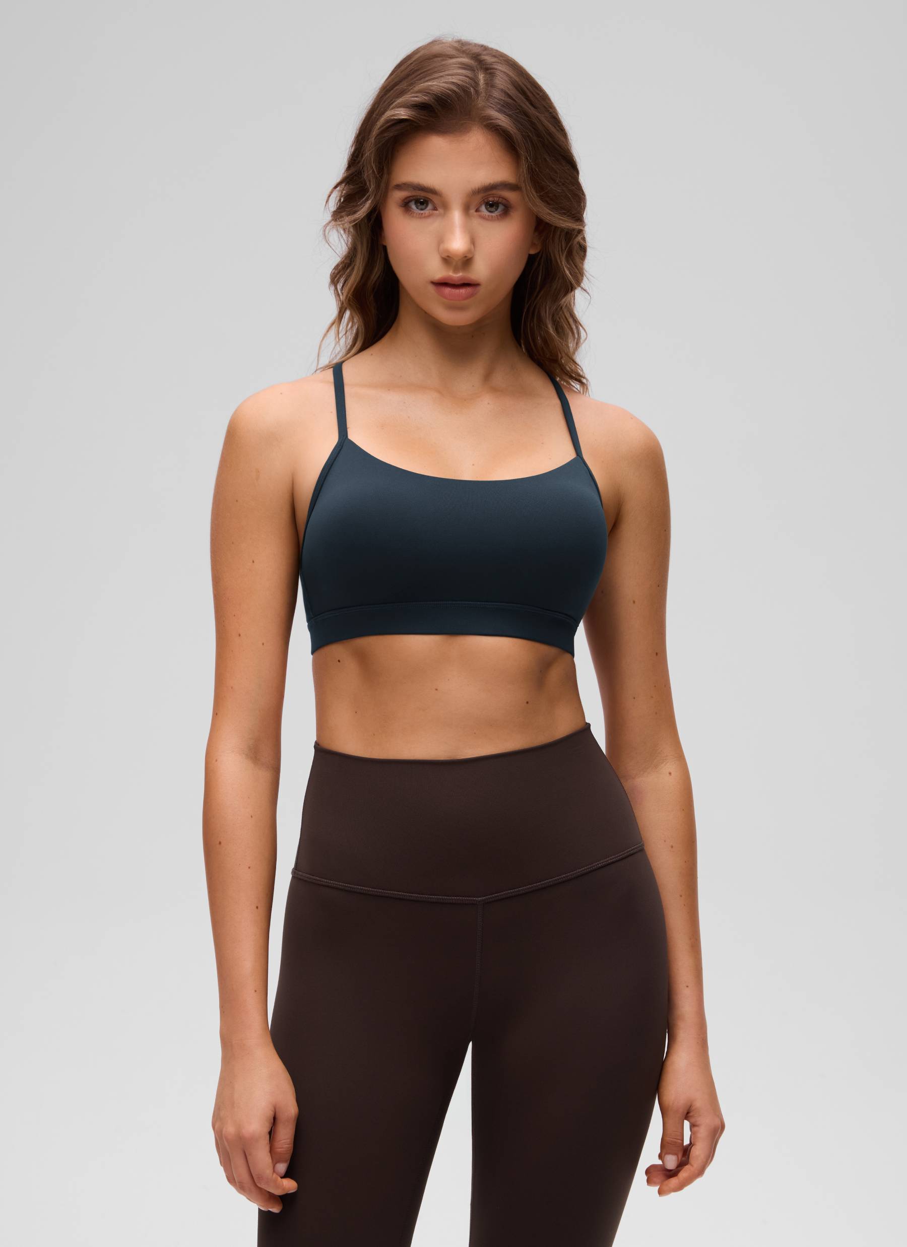 Sokongan Ringan Yoga Wanita CRZ YOGA Butterluxe Bra Sukan Y back True Navy