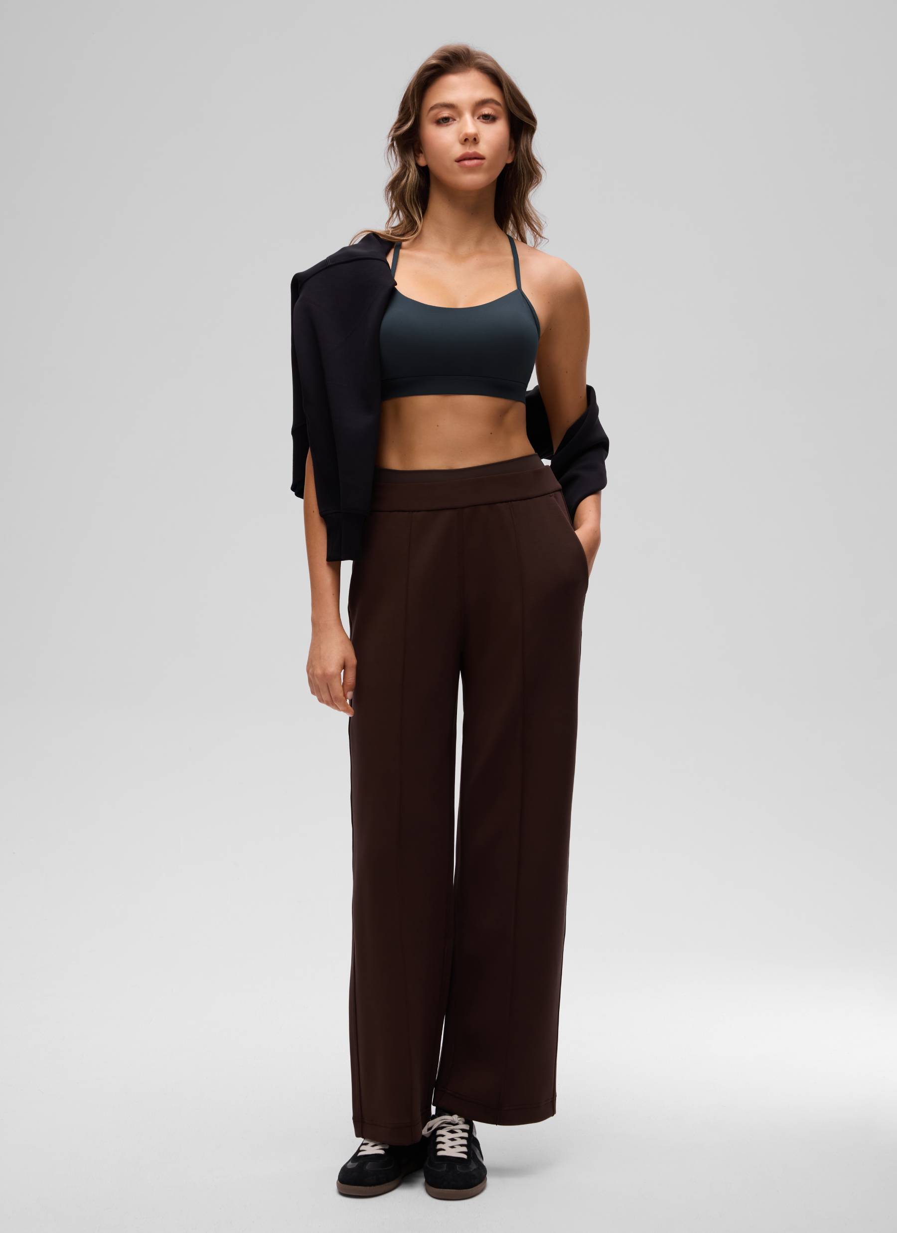 Sokongan Ringan Yoga Wanita CRZ YOGA Butterluxe Bra Sukan Y back True Navy