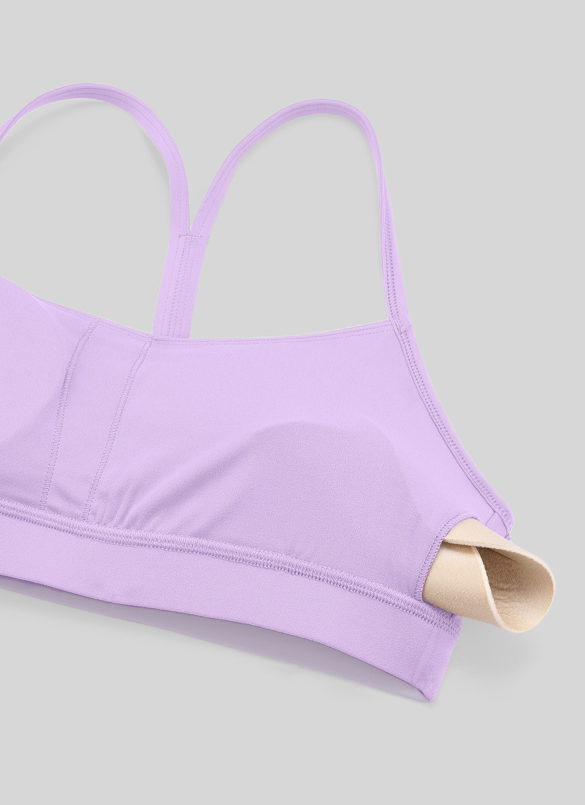 Bra Sukan Sokongan Ringan Yoga Butterluxe Wanita Belakang Y Ungu Elfin CRZ YOGA