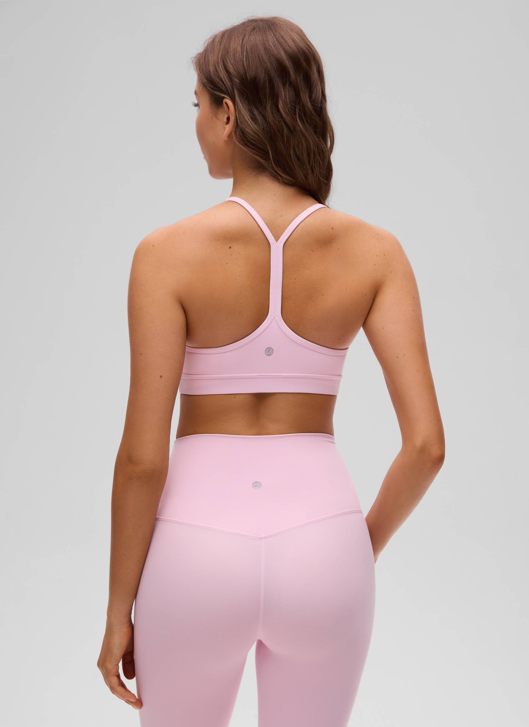 Sokongan Ringan Yoga Wanita CRZ YOGA Butterluxe Bra Sukan Belakang Y Peony Merah Jambu