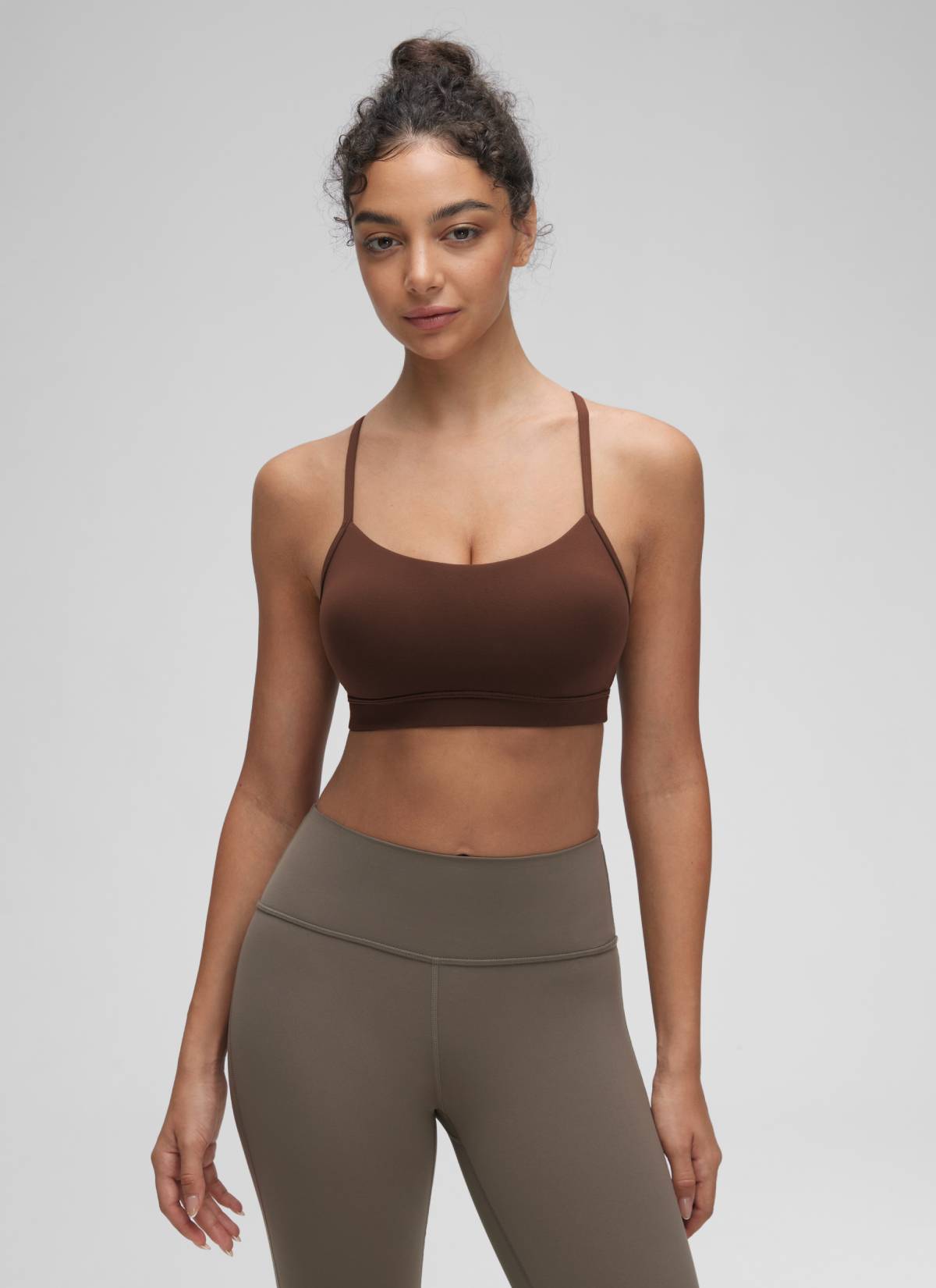 Bra Sukan Butterluxe Sokongan Ringan Yoga Wanita CRZ YOGA Belakang Y Perang Lava