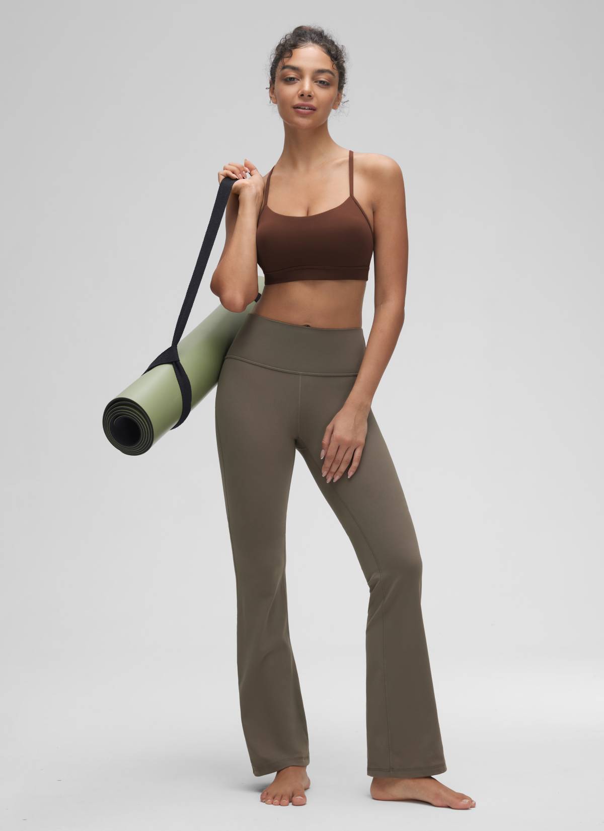 Bra Sukan Butterluxe Sokongan Ringan Yoga Wanita CRZ YOGA Belakang Y Perang Lava