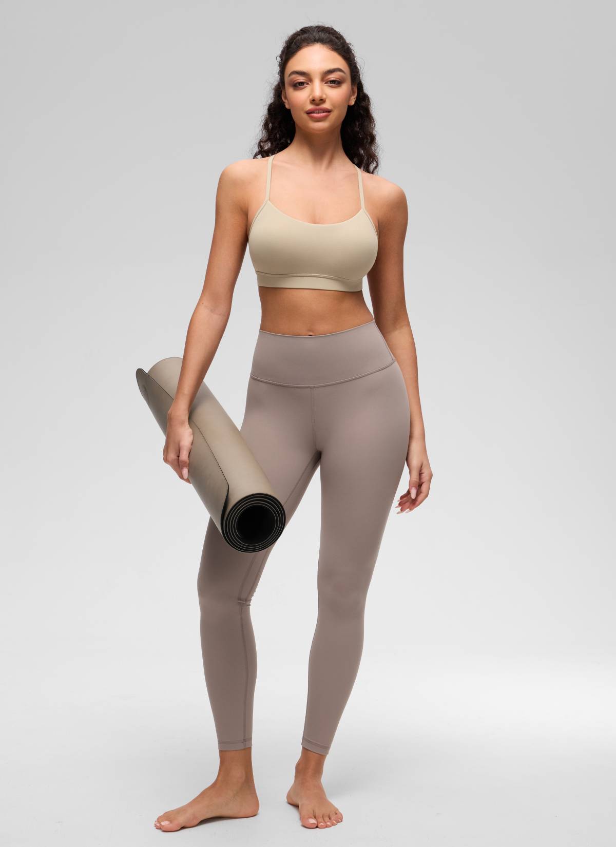 CRZ YOGA Bra Sukan Sokongan Ringan Butterluxe Wanita Belakang Bentuk-Y Oak