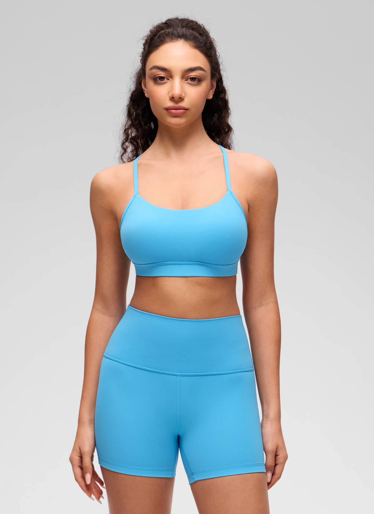 Bra Sukan Sokongan Ringan Yoga Butterluxe Wanita Belakang Y Biru Kayak CRZ YOGA