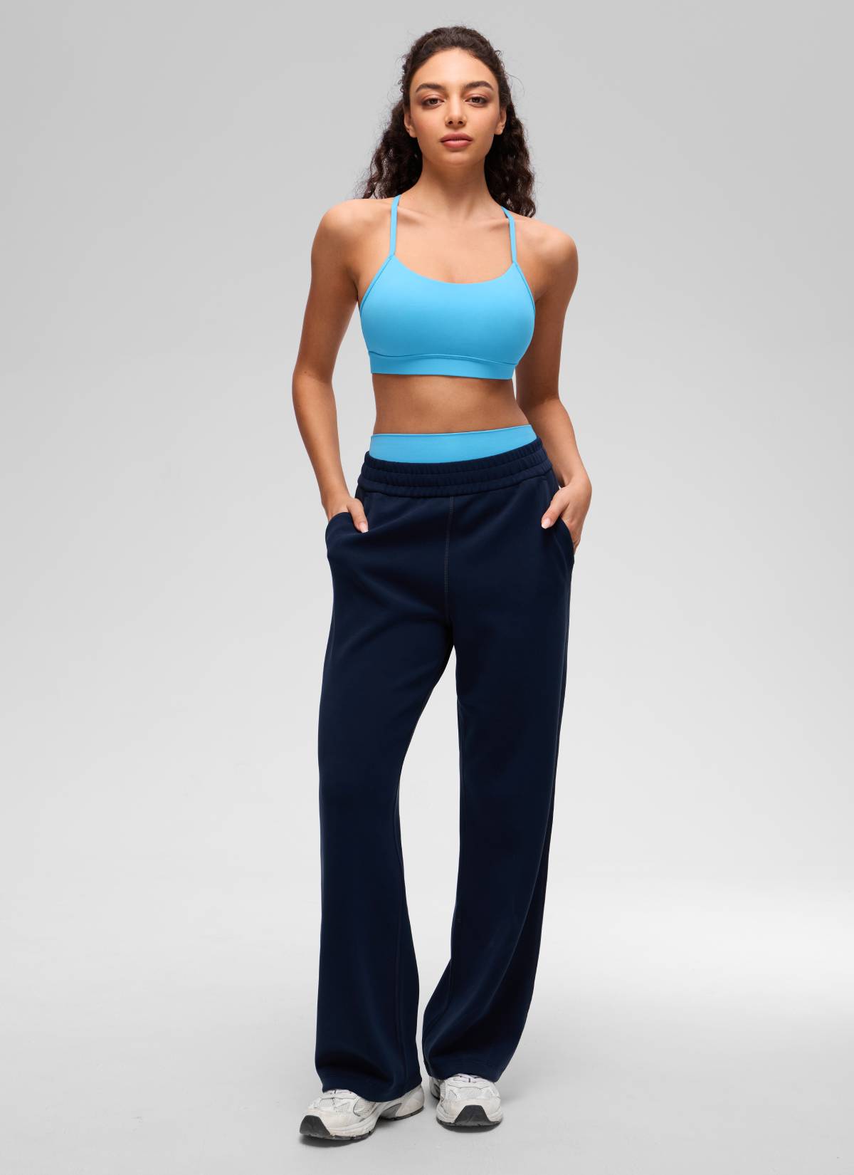 Bra Sukan Sokongan Ringan Yoga Butterluxe Wanita Belakang Y Biru Kayak CRZ YOGA