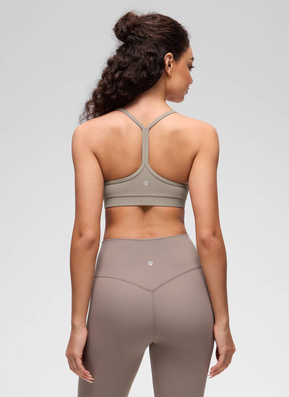 Sokongan Ringan Yoga Wanita CRZ YOGA Butterluxe Bra Sukan Y belakang Kelabu Abu Hangat