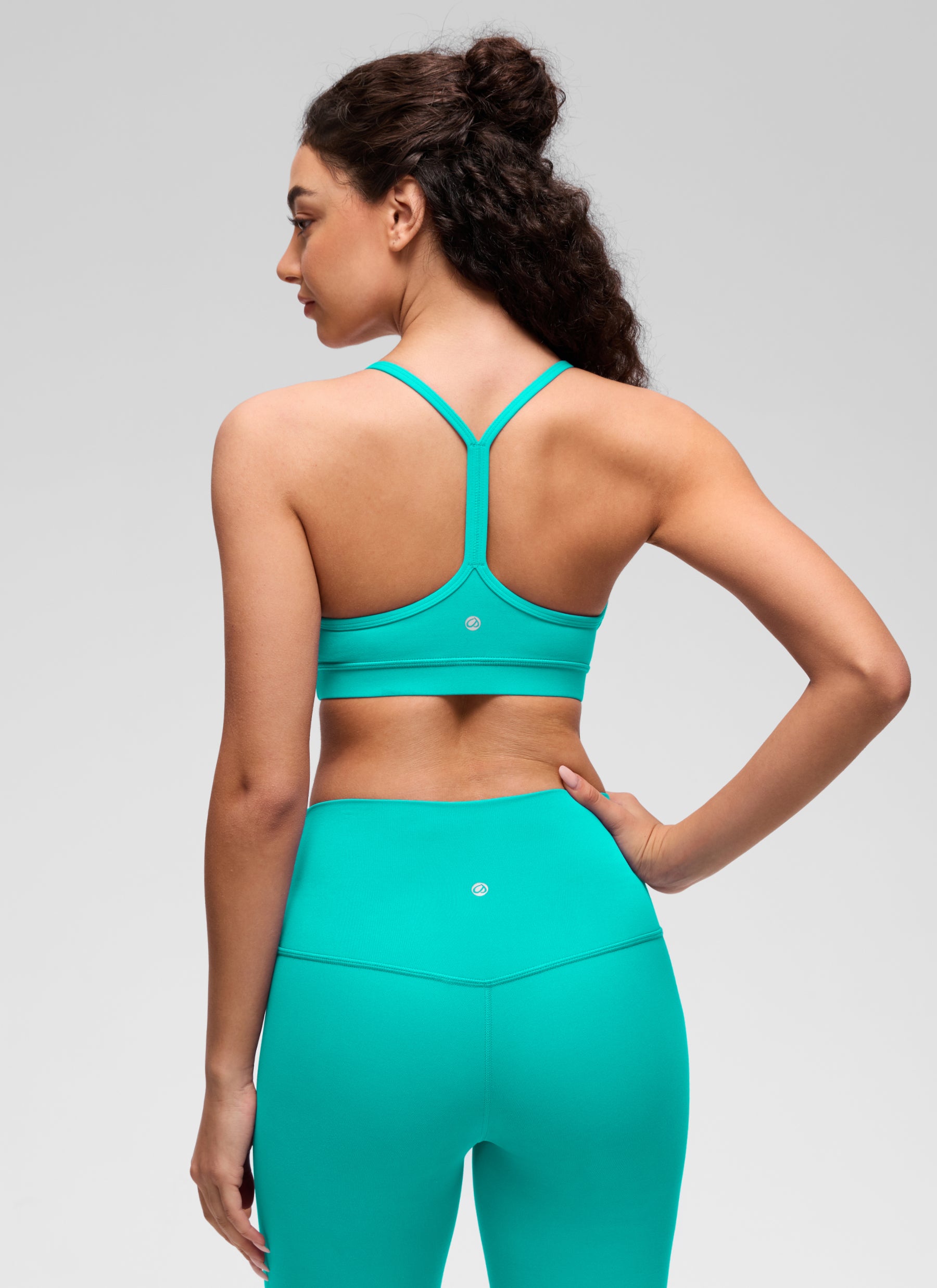 Sokongan Ringan Yoga Wanita CRZ YOGA Butterluxe Bra Sukan Y back Tropics Teal