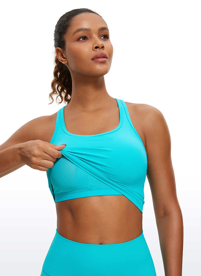 Bra Wanita Sokongan Rendah Leher Skap Butterluxe Y-Back CRZ YOGA Spectral Blue