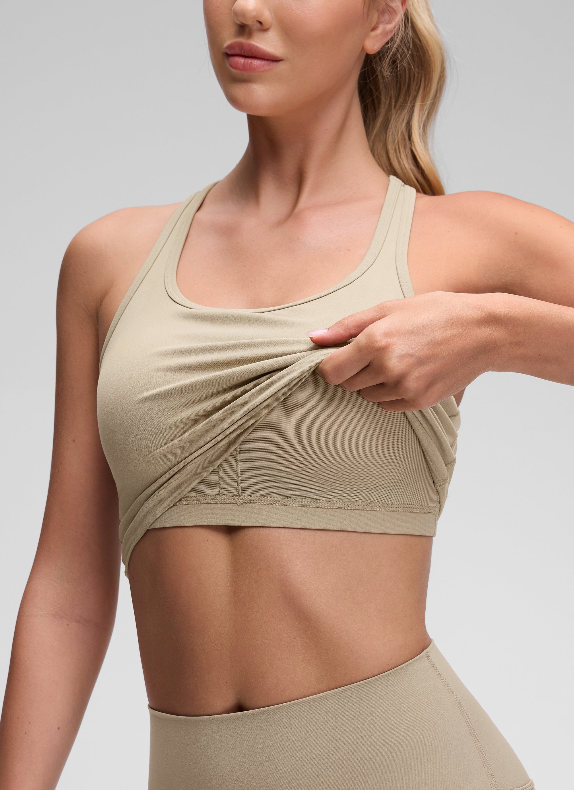 Bra Wanita Sokongan Rendah Leher Skap Butterluxe Y-Back CRZ YOGA Oak
