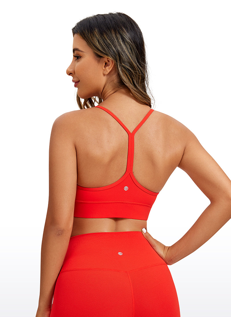 Bra Labuh Sokongan Ringan Yoga Butterluxe Wanita CRZ YOGA Belakang Y Merah Gelap