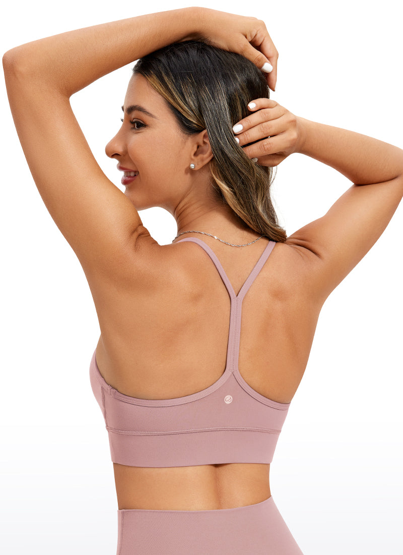 Bra Sokongan Ringan Yoga Butterluxe Panjang Belakang Y Ungu Wangi Mawar Wanita CRZ YOGA