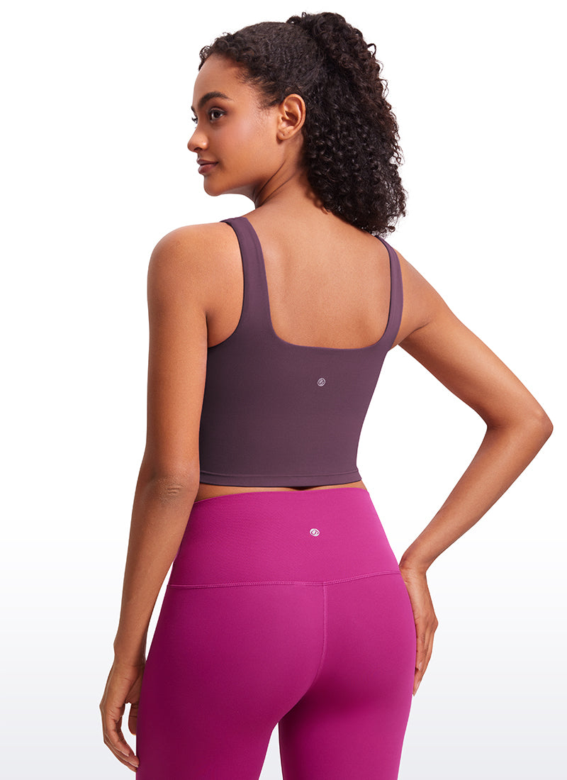 Bra Labuh Impak Rendah Yoga Leher Segi Empat Butterluxe Wanita CRZ YOGA Grape Thistle Purple