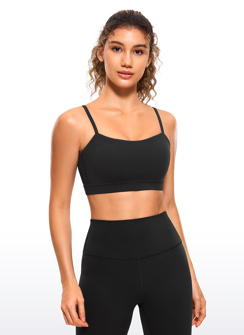 Bra Sukan Tali Nipis Boleh Laras Butterluxe Wanita CRZ YOGA Hitam