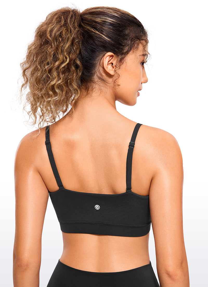 Bra Sukan Tali Nipis Boleh Laras Butterluxe Wanita CRZ YOGA Hitam