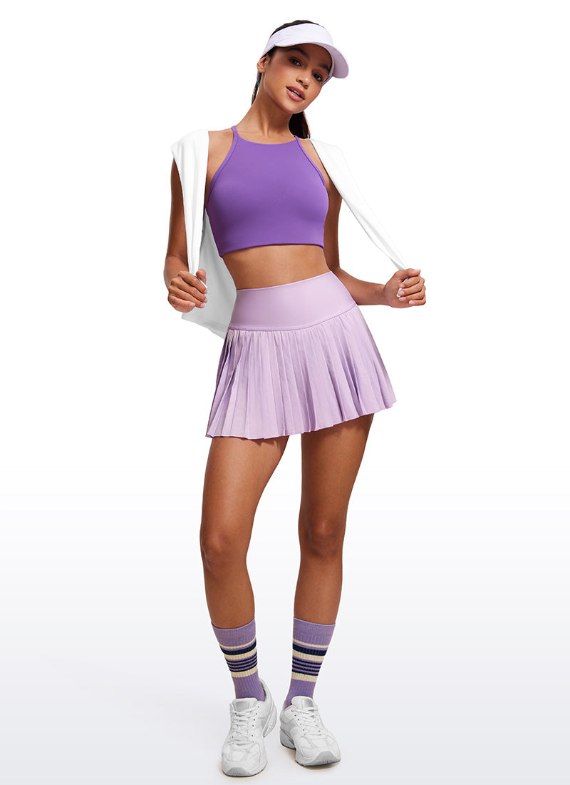 CRZ YOGA Butterluxe Bra Sukan Leher Tinggi Y Racerback Wanita Tali Nipis Royal Lilac