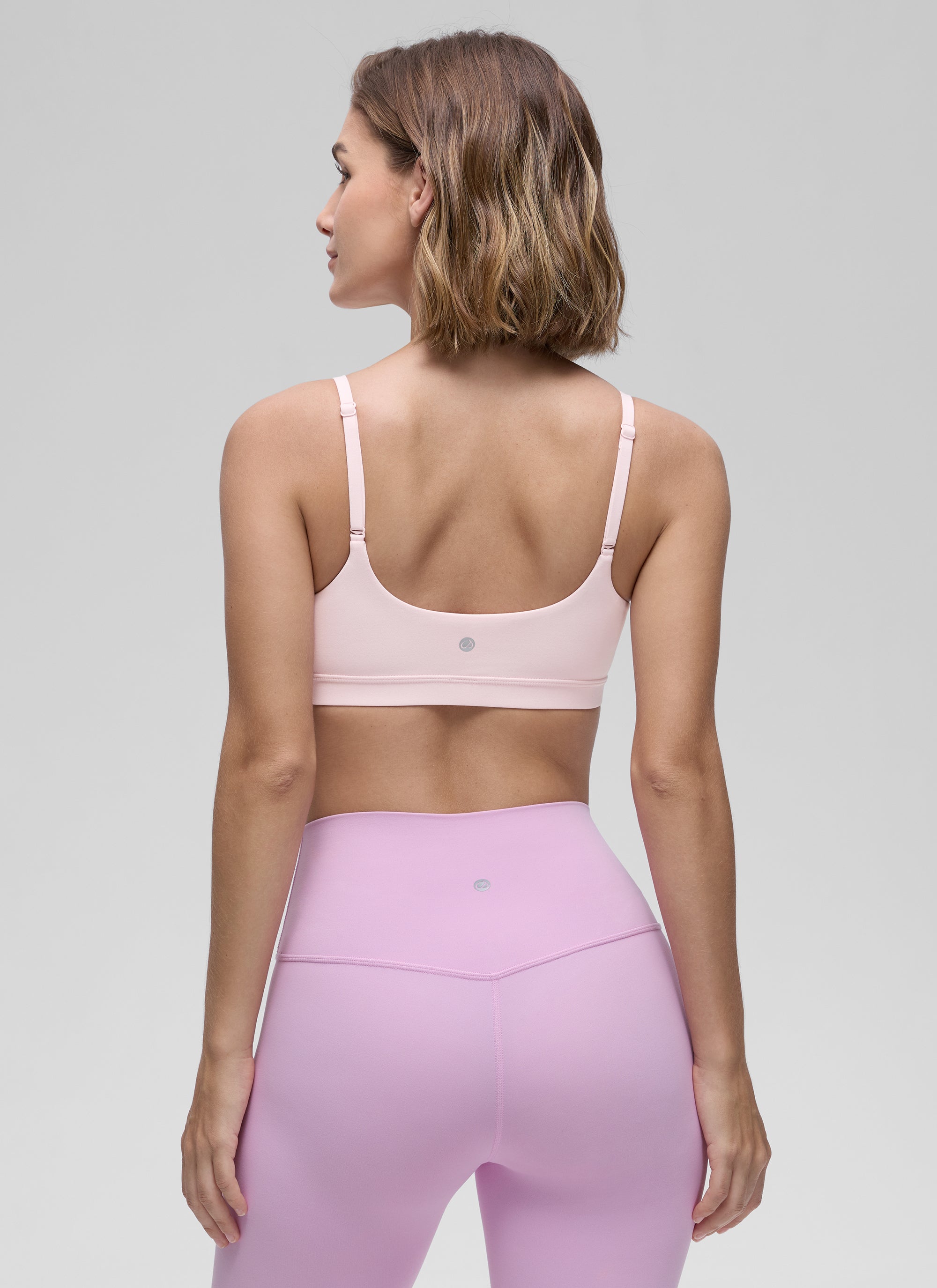CRZ YOGA Wanita Butterluxe Bra Leher Senduk Tali Spageti Boleh Laras Strawberi Merah Jambu