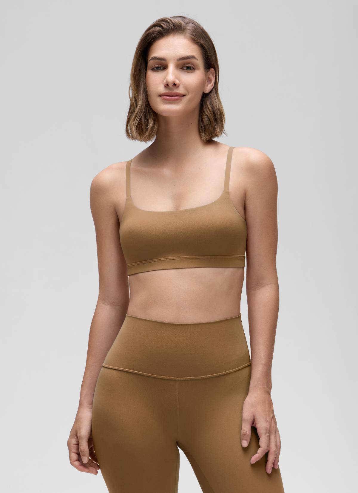 CRZ YOGA Wanita Butterluxe Bra Leher Senduk Tali Spageti Boleh Laras Allspice