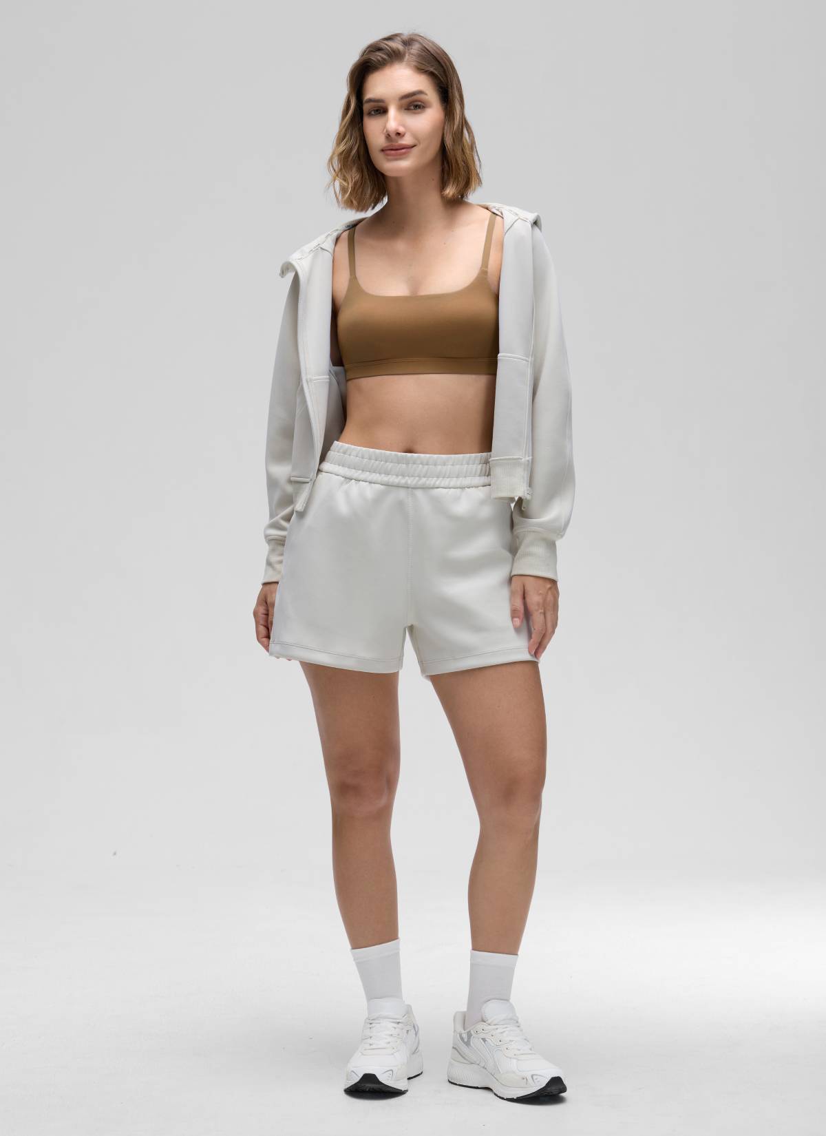 CRZ YOGA Wanita Butterluxe Bra Leher Senduk Tali Spageti Boleh Laras Allspice