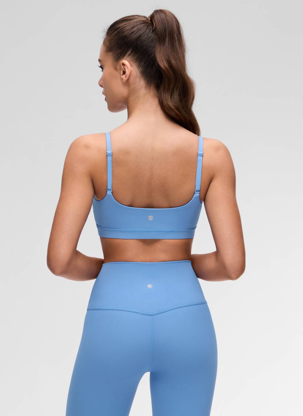CRZ YOGA Wanita Butterluxe Bra Leher Senduk Tali Spageti Boleh Laras Biru Parti
