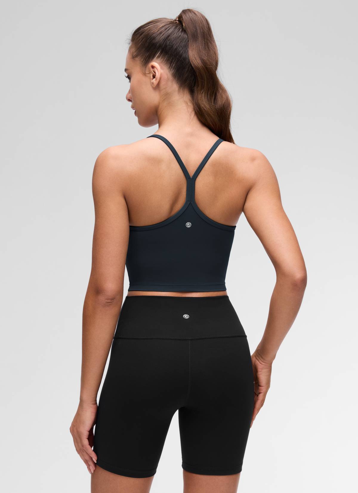 CRZ YOGA Wanita Butterluxe Bra Sukan Garis Panjang Y Belakang Tank Top True Navy