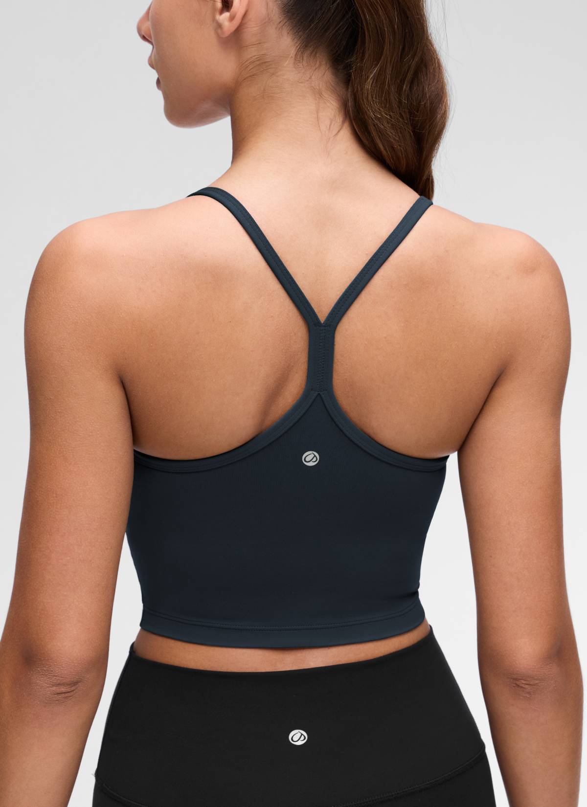 CRZ YOGA Wanita Butterluxe Bra Sukan Garis Panjang Y Belakang Tank Top True Navy