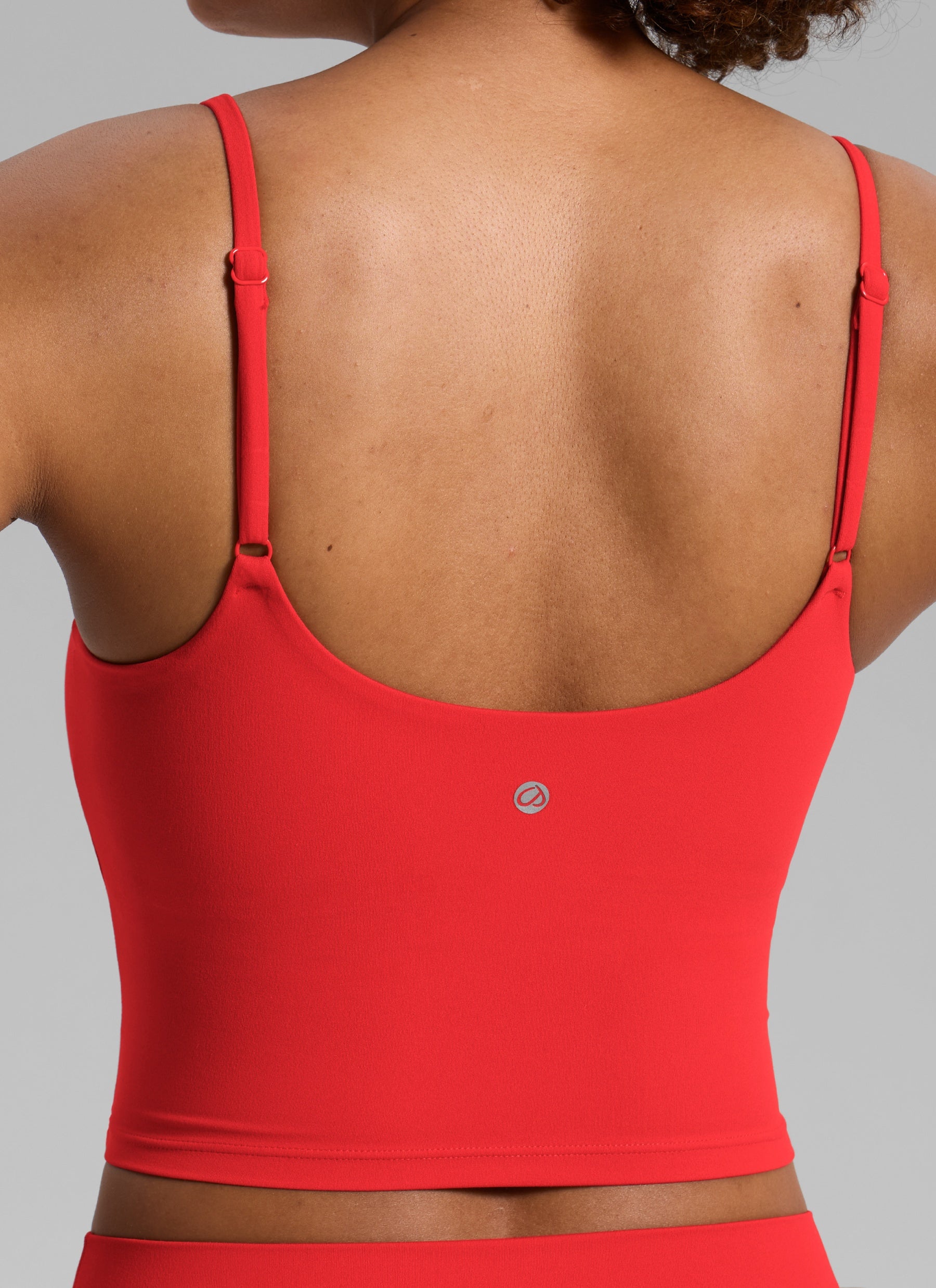 CRZ YOGA Wanita Butterlift Bra Sukan Yoga Garis Panjang Leher Scoop U Belakang Merah Tua