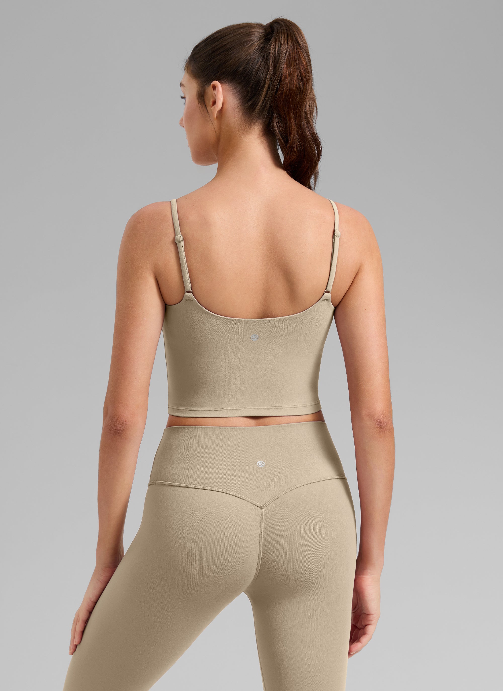 CRZ YOGA Wanita Butterlift Bra Sukan Yoga Tali Panjang Leher Scoop U Belakang Oak