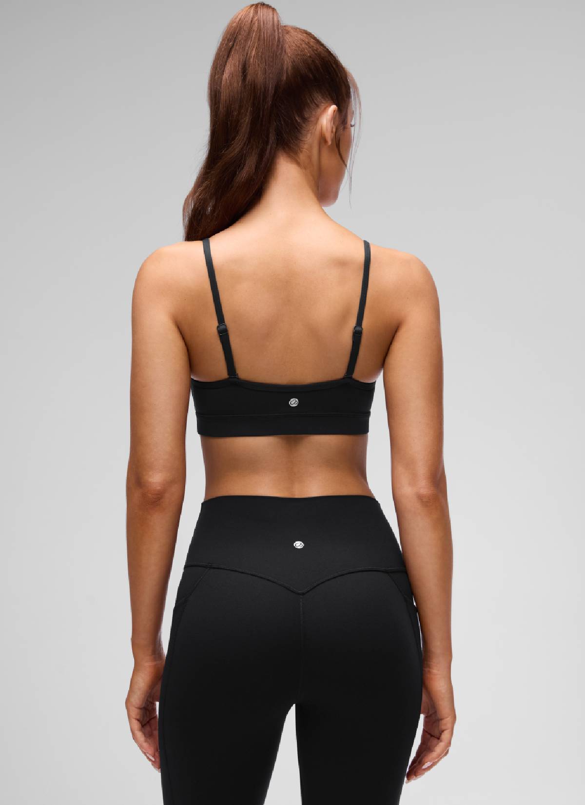CRZ YOGA Butterluxe Bra Sukan Yoga Berlapik Leher V Wanita Hitam