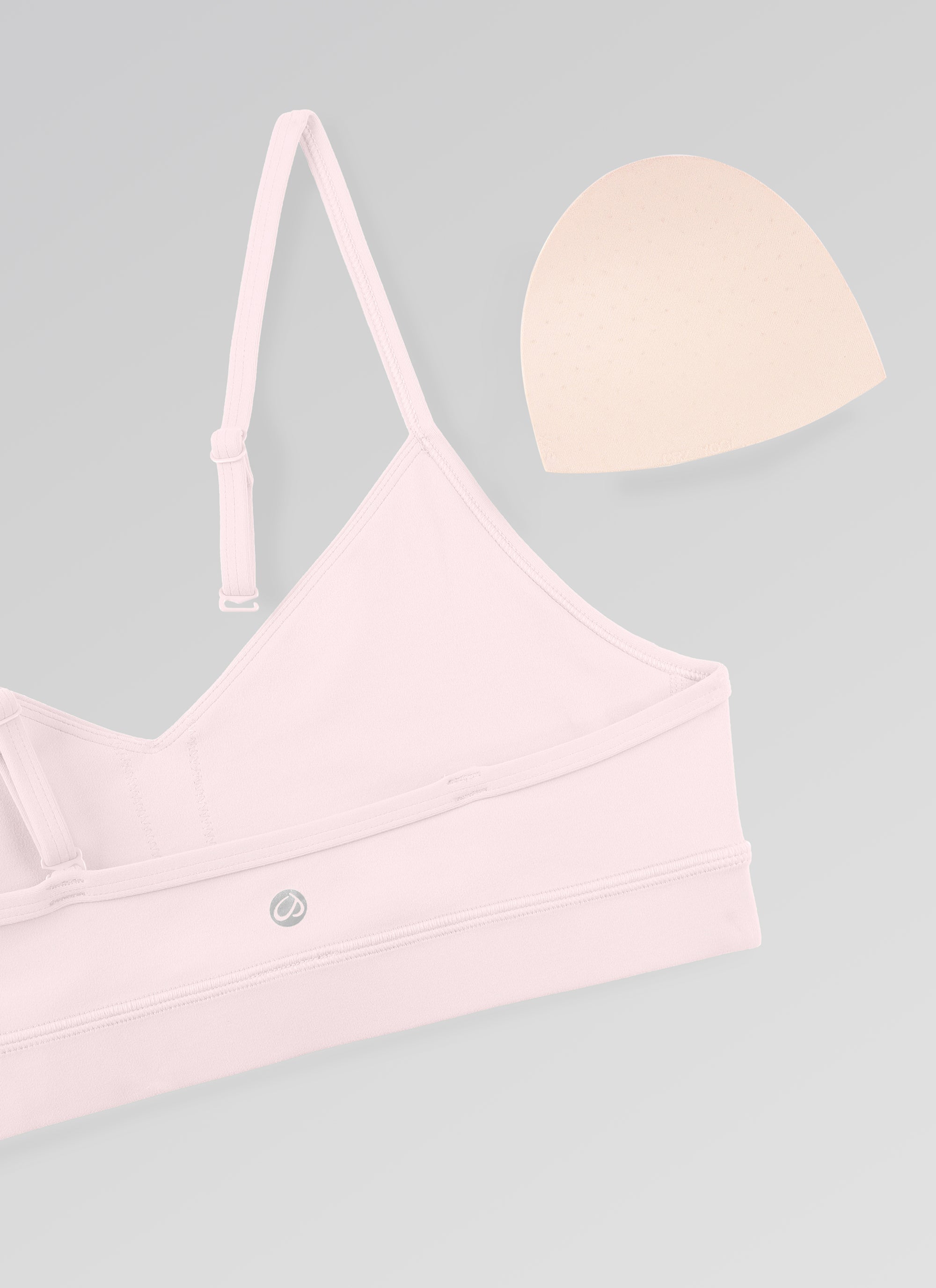 CRZ YOGA Butterluxe Bra Sukan Yoga Berlapik Leher V Wanita Strawberi Merah Jambu