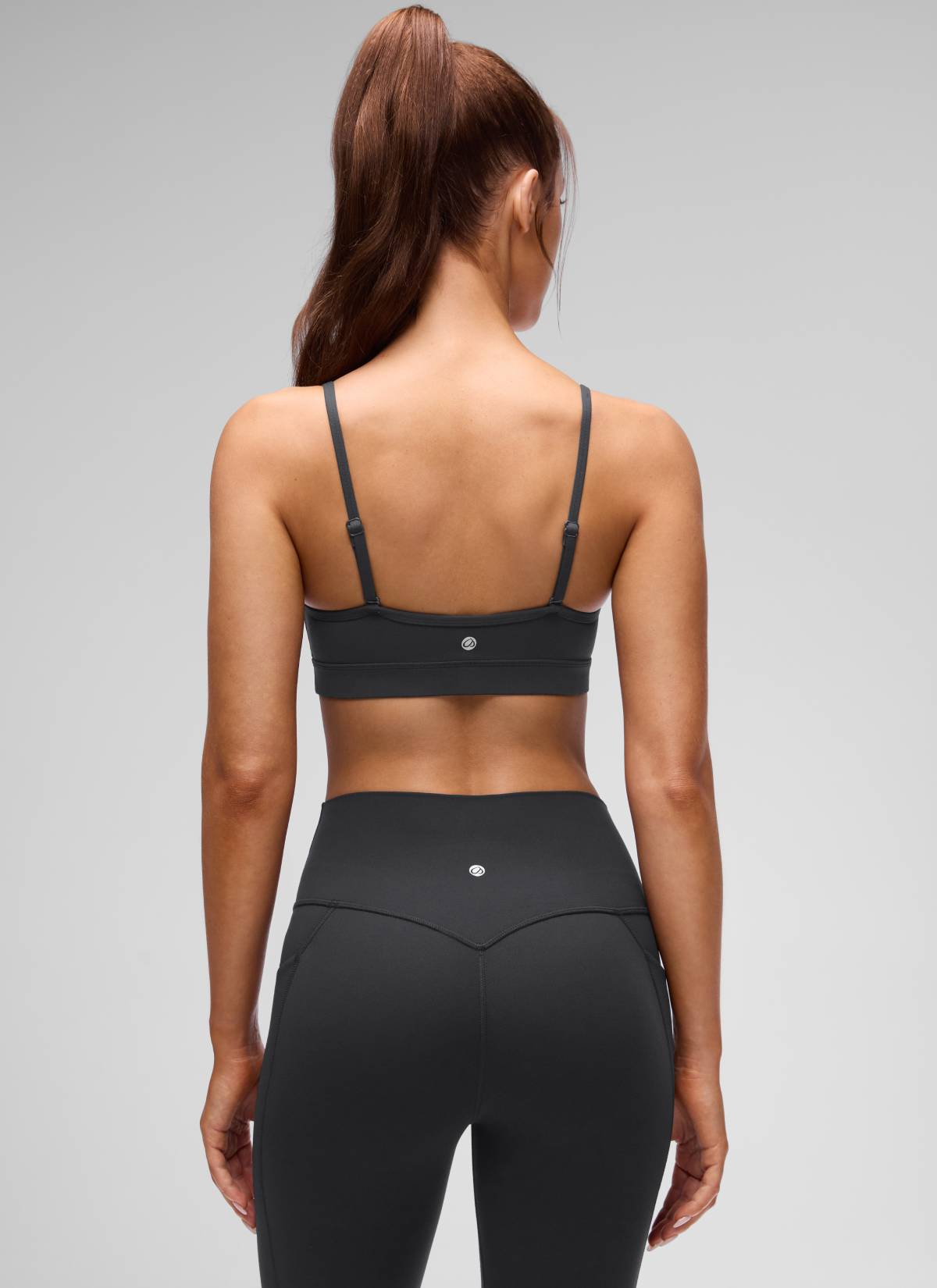 CRZ YOGA Butterluxe Bra Sukan Yoga Berlapik Leher V Wanita Kelabu Misterius