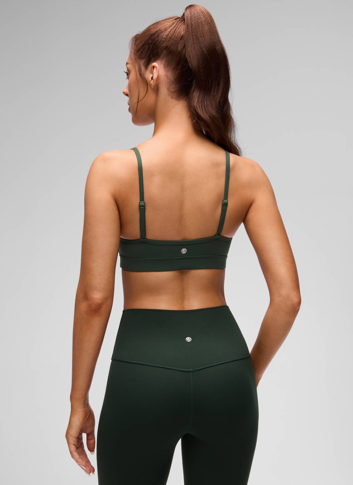 CRZ YOGA Butterluxe Bra Sukan Yoga Berlapik Leher V Wanita Warna Hijau Legend