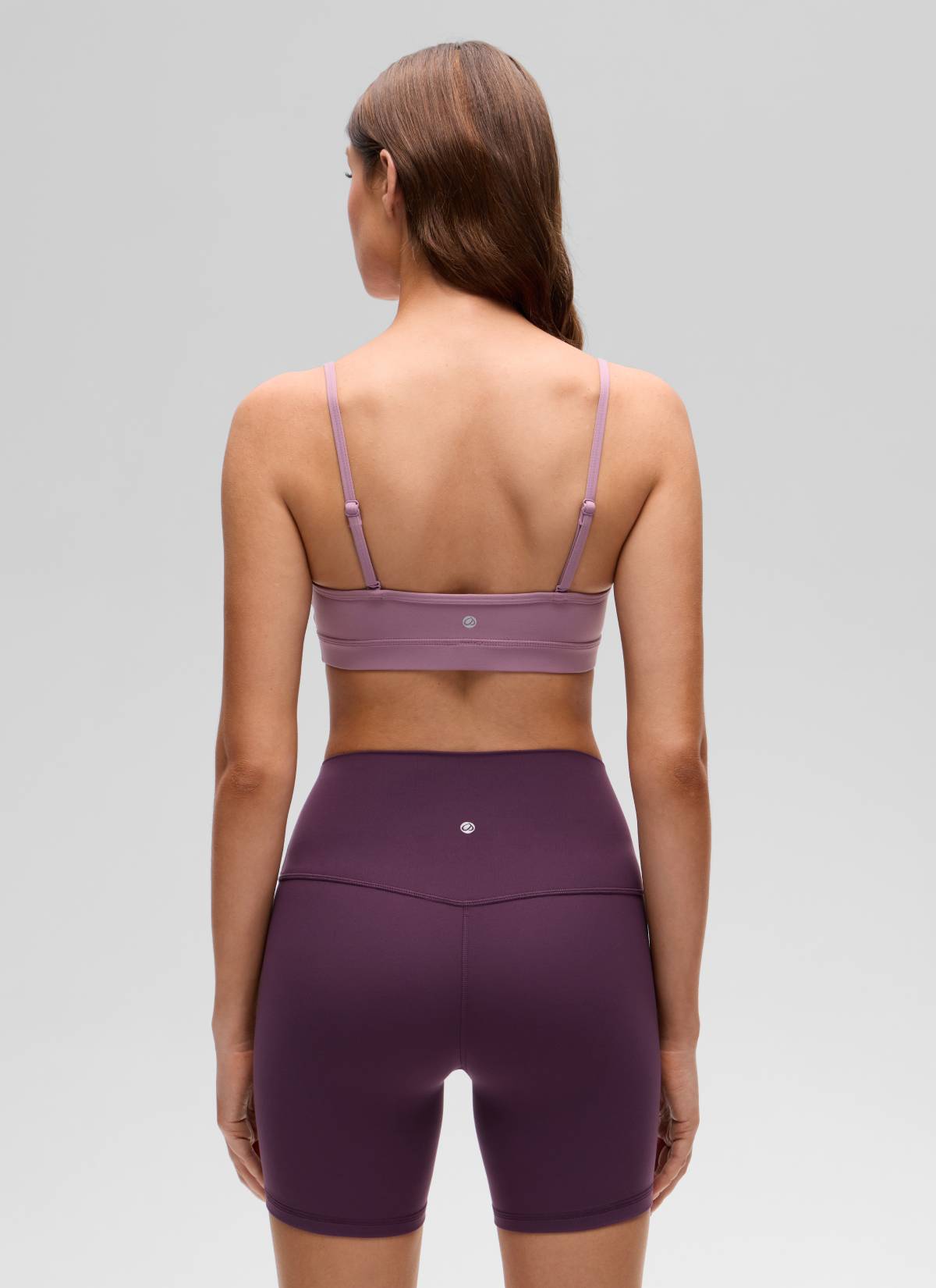CRZ YOGA Butterluxe Bra Sukan Yoga Berlapik Leher V Wanita Lavender Muda
