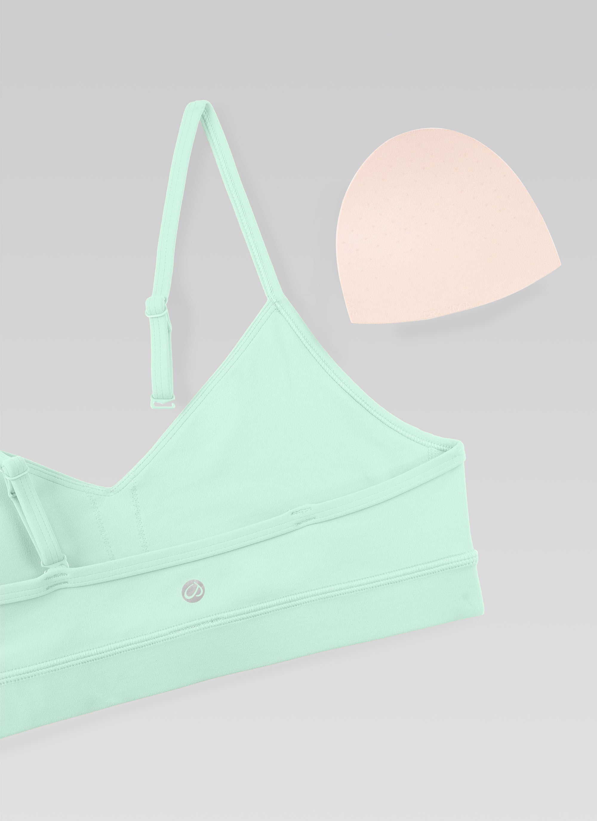 CRZ YOGA Butterluxe Bra Sukan Yoga Berlapik Leher V Wanita Mint Moment