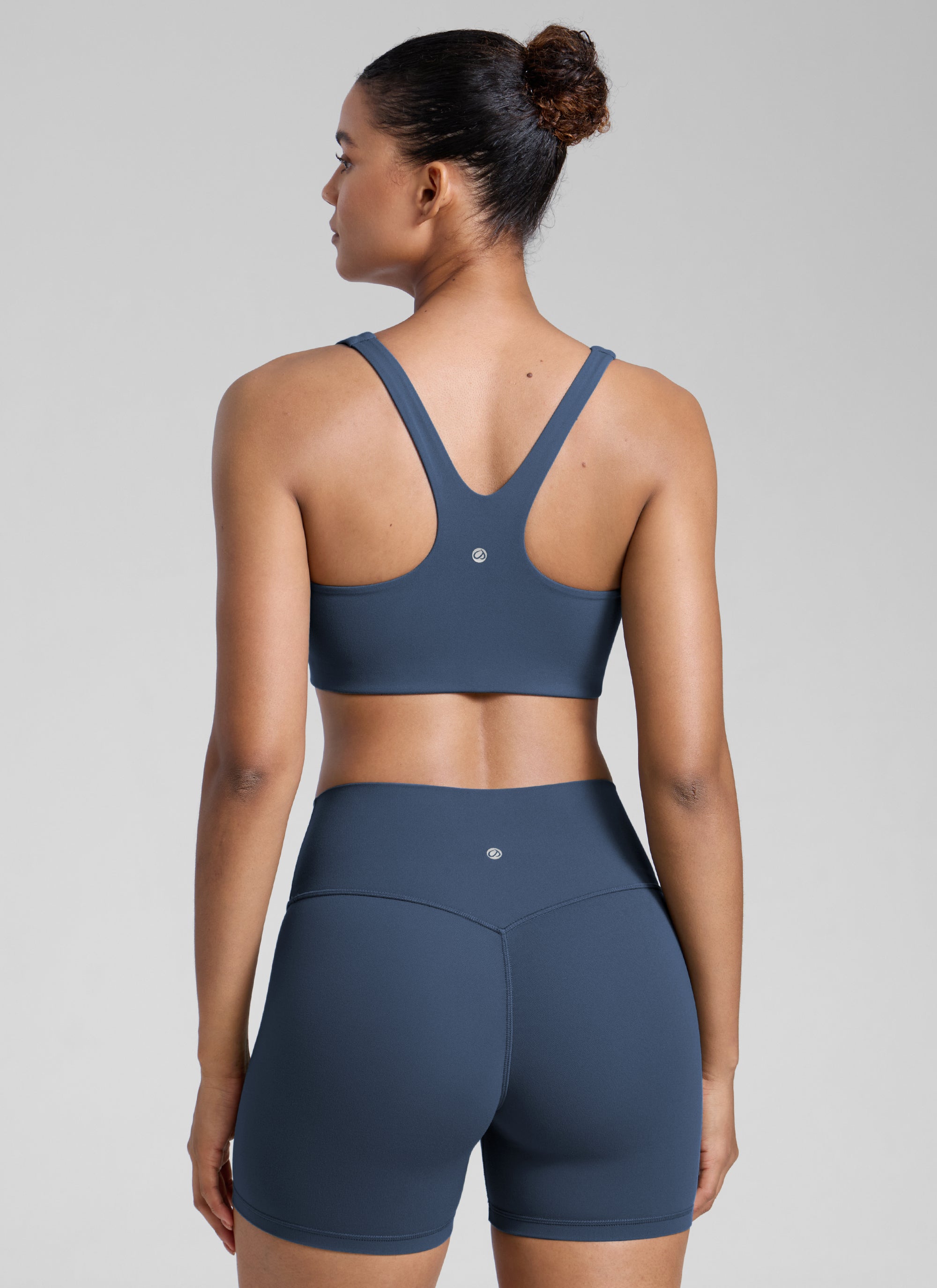 CRZ YOGA Wanita Butterlift Bra Sukan Yoga Leher Segi Empat Berlapis Berganda Stelindigo