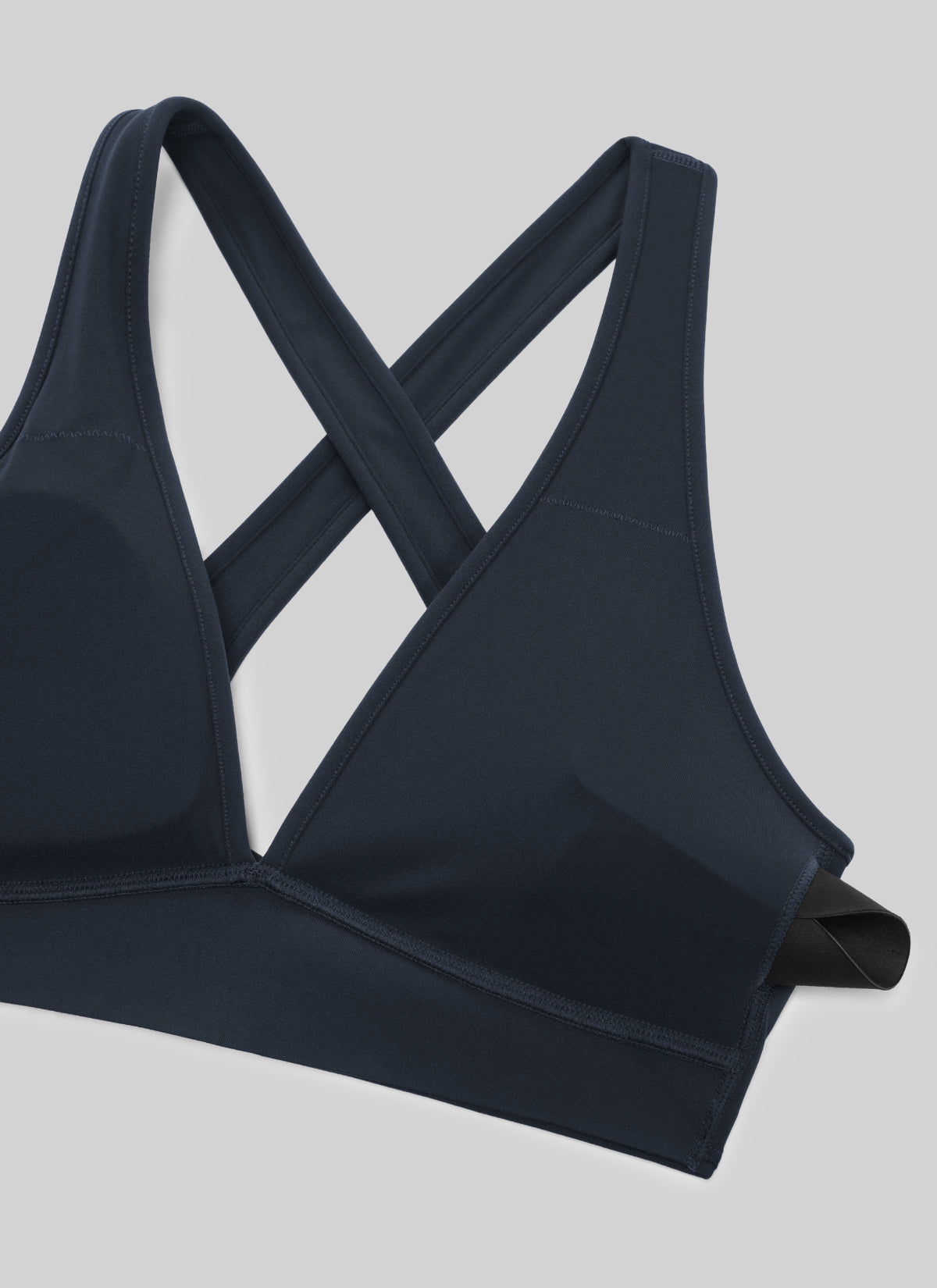 Bra Sukan Butterlift® CRZ YOGA Wanita Senaman Leher V Dalam Silang Belakang True Navy