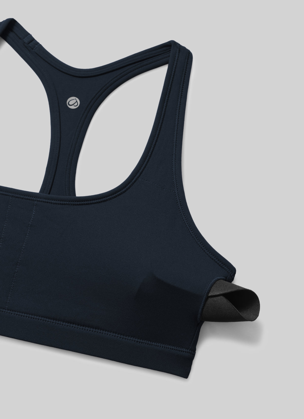 CRZ YOGA Wanita Butterlift Bra Sukan Lubang Kunci Leher U Yoga Racerback True Navy