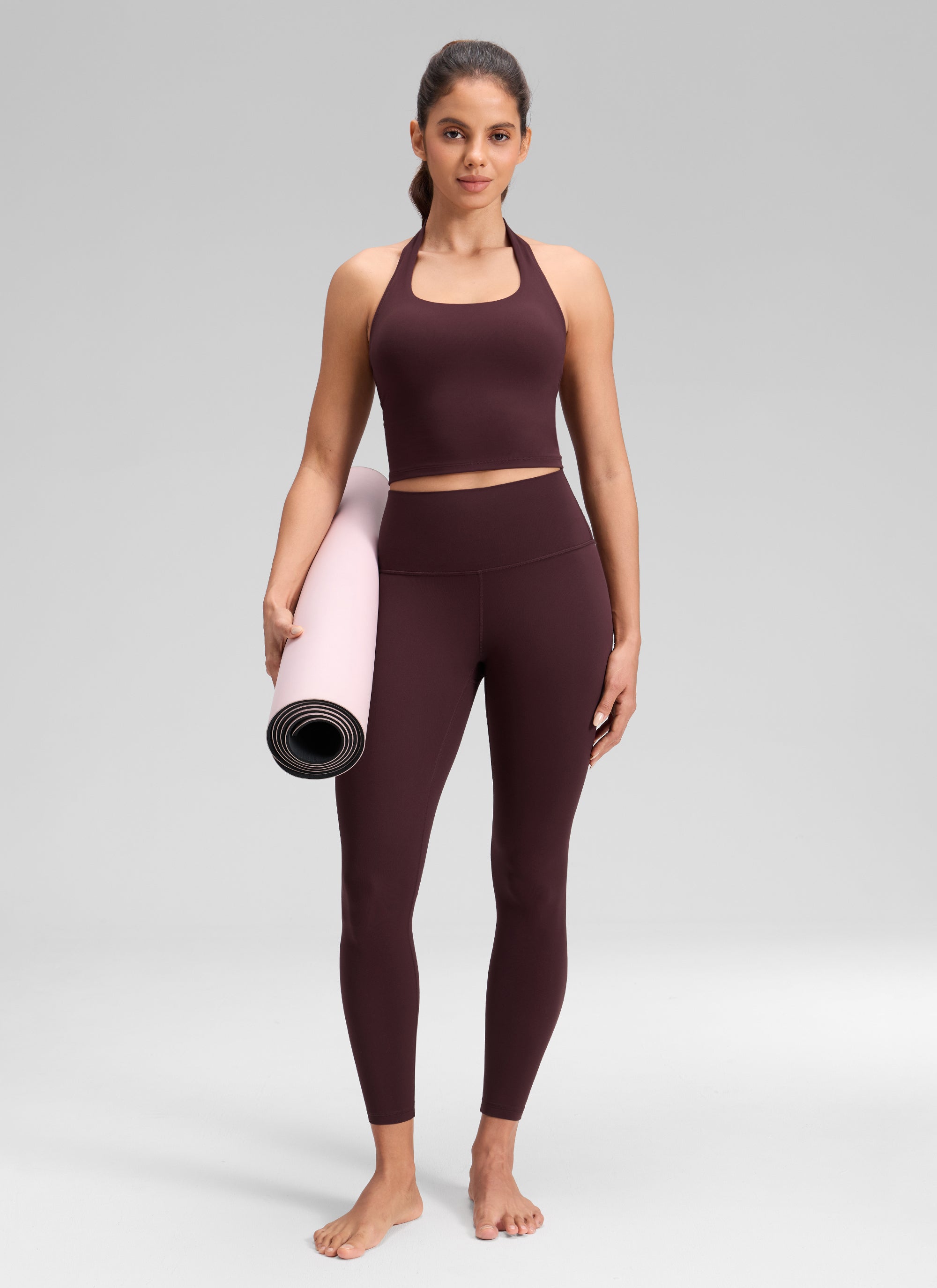Ruang Istirehat Yoga Wanita CRZ YOGA Bertingkat Tinggi Butterluxe Legging Yoga Plum Masak 25''