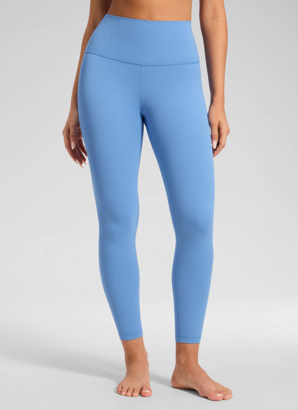 Ruang Istirehat Yoga Wanita CRZ YOGA Bertingkat Tinggi Butterluxe Legging Yoga 25'' Biru Parti