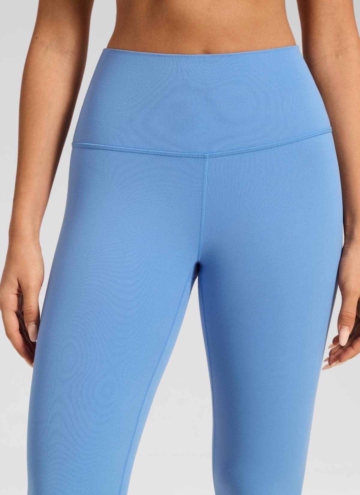 Ruang Istirehat Yoga Wanita CRZ YOGA Bertingkat Tinggi Butterluxe Legging Yoga 25'' Biru Parti
