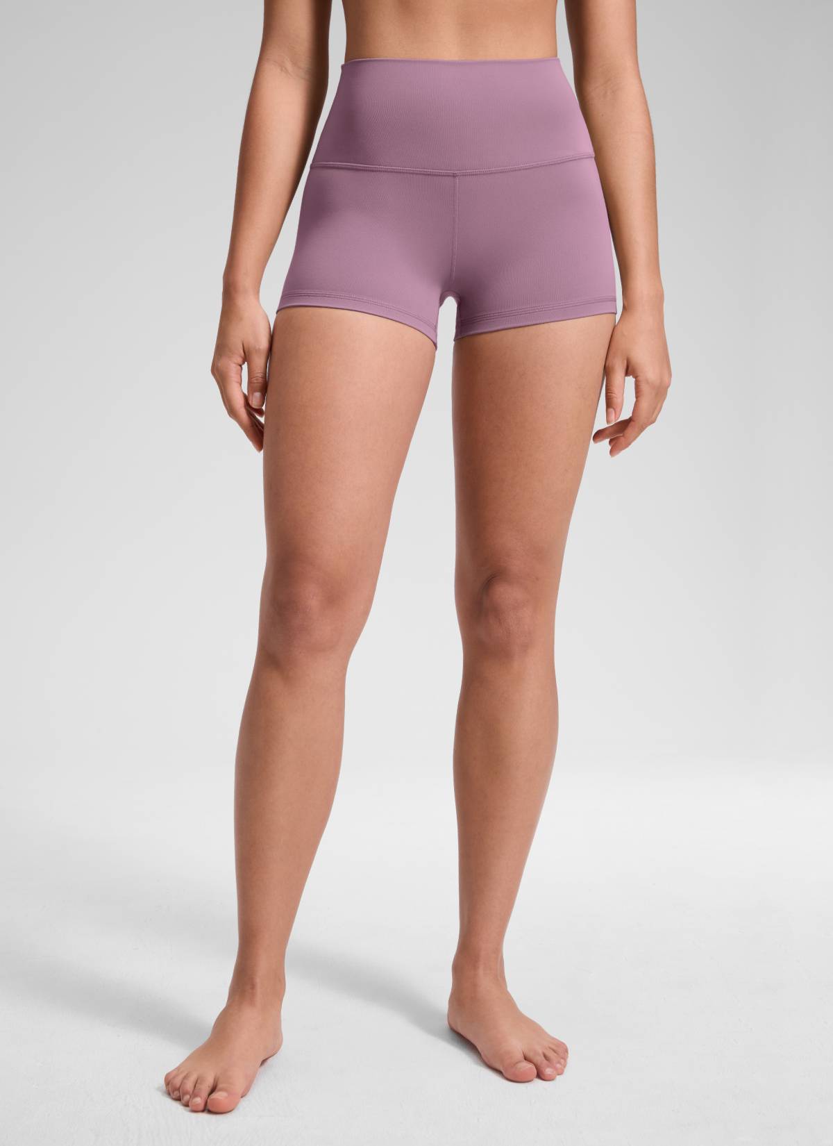 Seluar Pendek Biker Booty Butterluxe Yoga Berpinggang Tinggi Wanita CRZ YOGA 6 cm Light Lavender