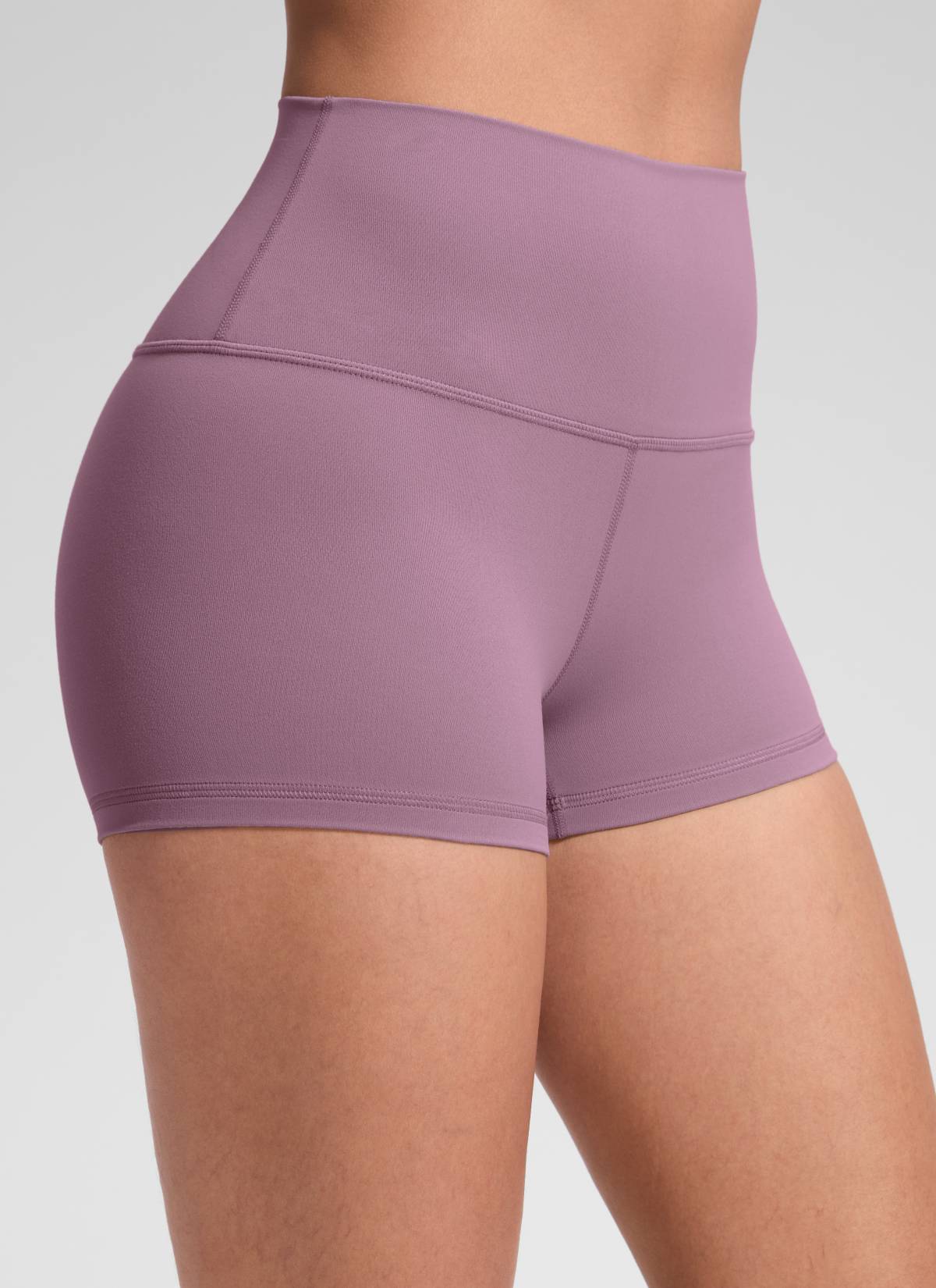 Seluar Pendek Biker Booty Butterluxe Yoga Berpinggang Tinggi Wanita CRZ YOGA 6 cm Light Lavender