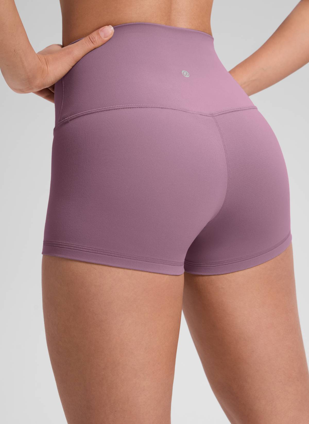 Seluar Pendek Biker Booty Butterluxe Yoga Berpinggang Tinggi Wanita CRZ YOGA 6 cm Light Lavender