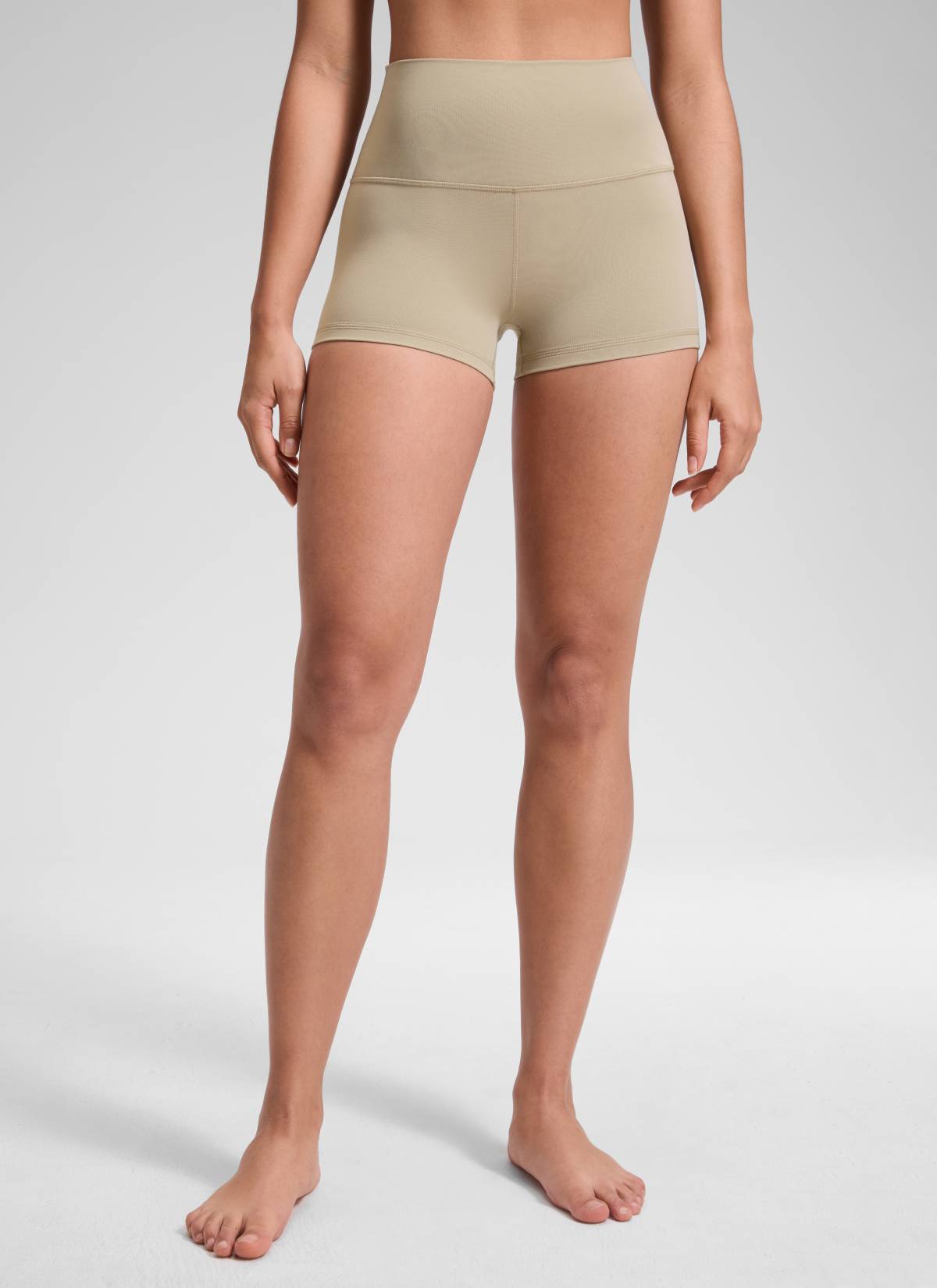 Seluar Pendek Biker Butterluxe Booty Naik Tinggi Yoga Wanita 6 cm Oak