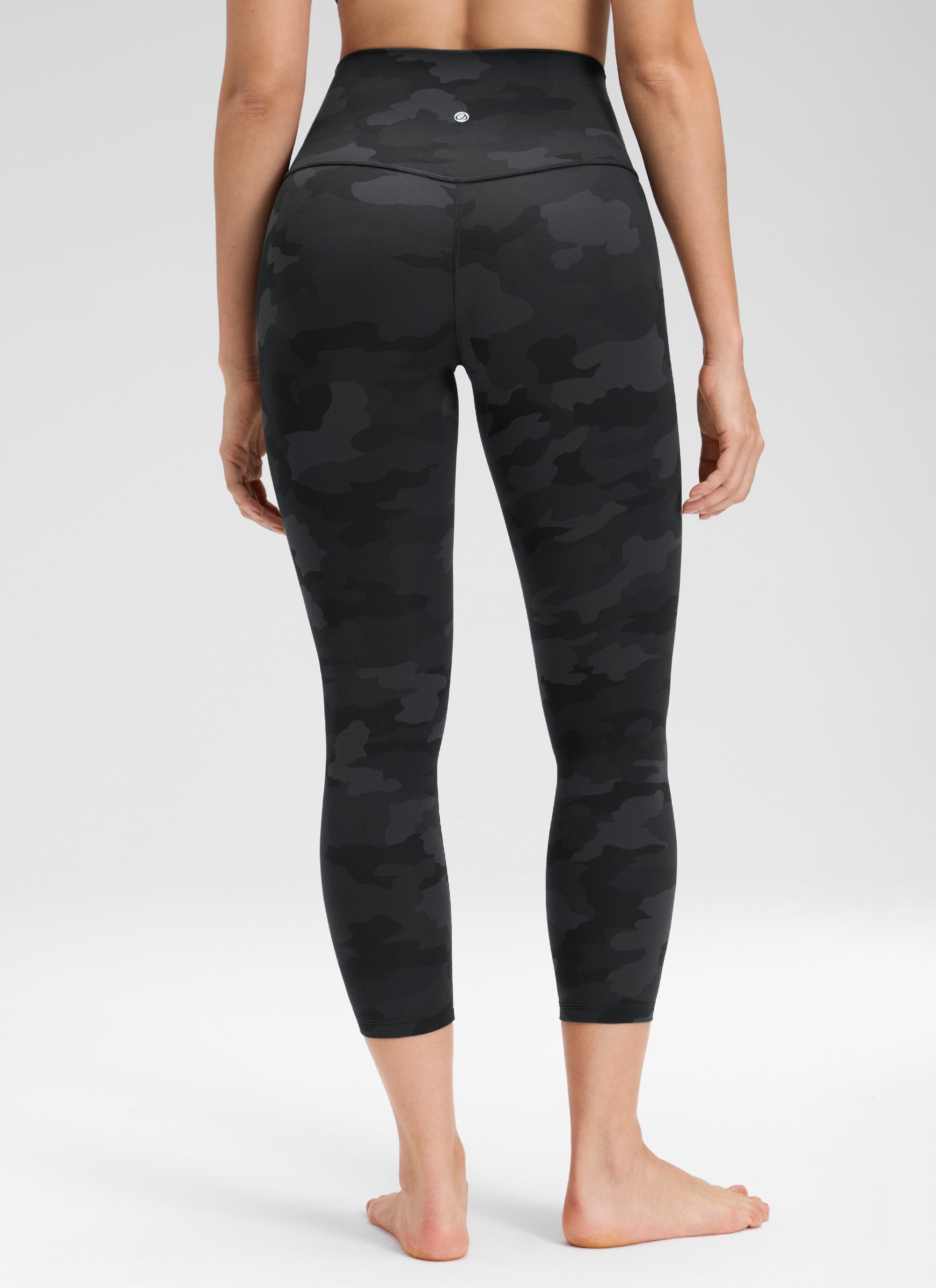 Seluar Legging Yoga Butterluxe Berpinggang Tinggi untuk Wanita CRZ YOGA Yoga Lounge 58 cm Camouflage Kelabu Gelap 2