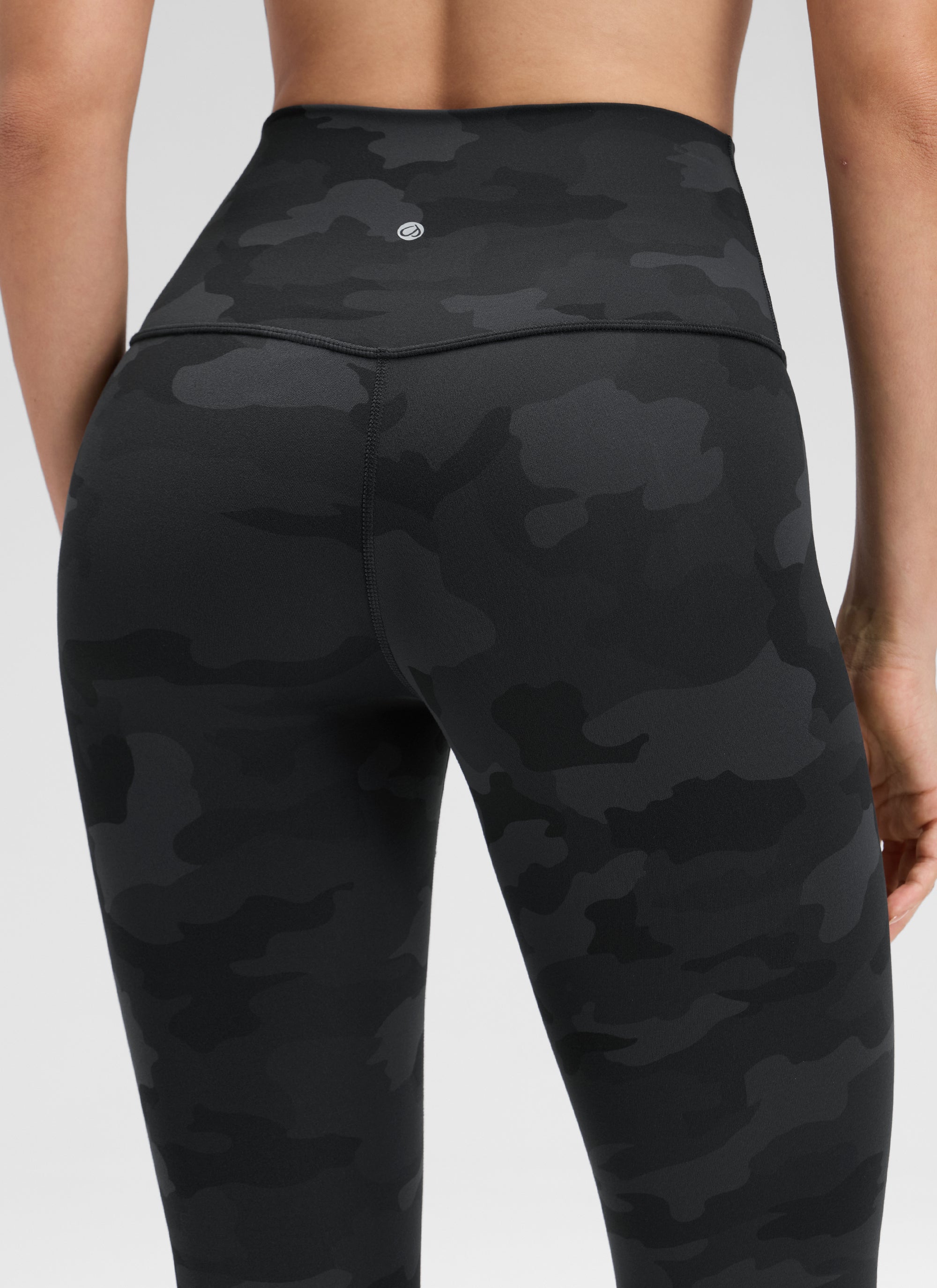 Seluar Legging Yoga Butterluxe Berpinggang Tinggi untuk Wanita CRZ YOGA Yoga Lounge 58 cm Camouflage Kelabu Gelap 2