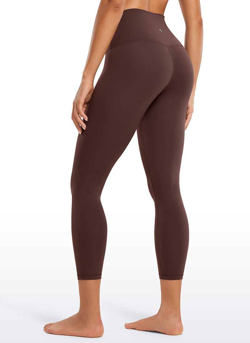 Seluar Legging Yoga Butterluxe Naik Tinggi Santai Yoga Wanita CRZ YOGA 58 cm Taupe
