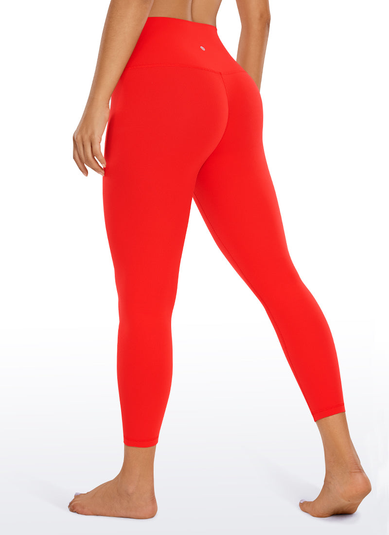 Seluar Legging Yoga Butterluxe Berpinggang Tinggi untuk Wanita CRZ YOGA Yoga Lounge 58 cm Merah Gelap