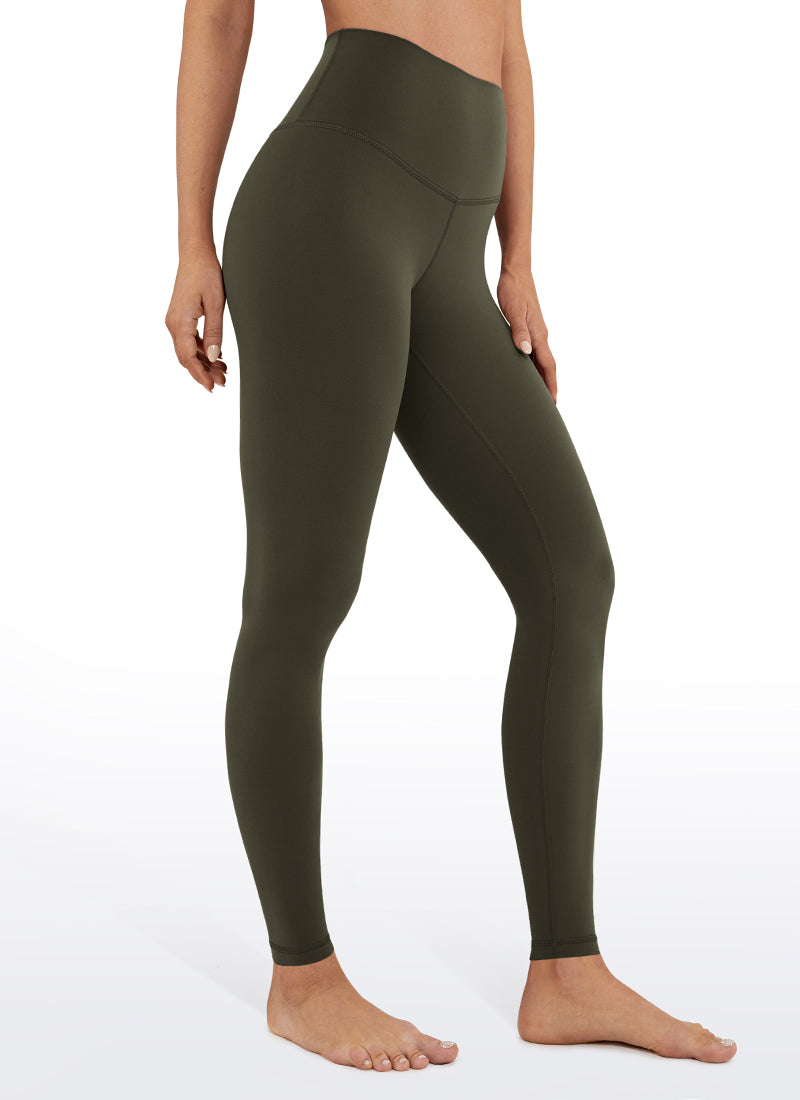 CRZ YOGA Yoga Tinggi Wanita Butterluxe Legging Buku Lali 26.5'' Hijau Zaitun